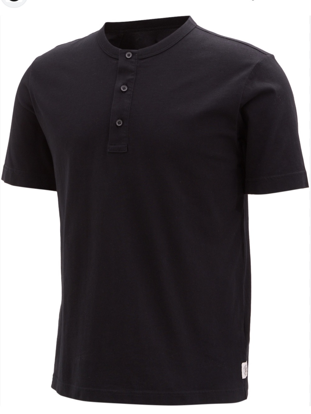 Reigning Champ Lightweight Jersey Standard Short Sleeve Henley Shirt Men's M